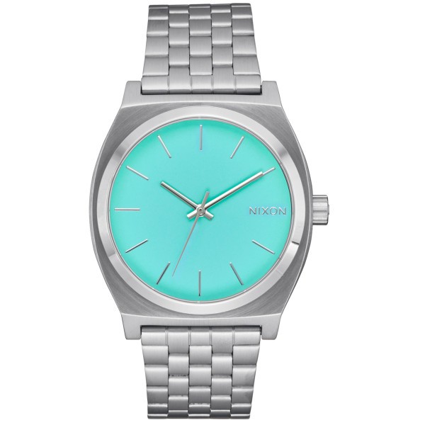NIXON TIME TELLER SILVER/TURQUOISE
